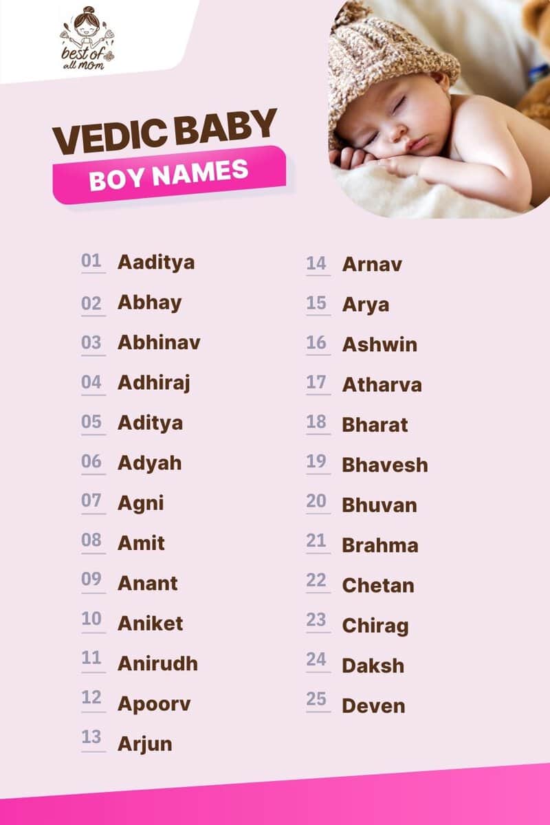 349+ Vedic Baby Boy Names (BEST & Unique Ideas!) - Best Of All Mom